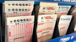 Blank Powerball and Mega Millions lottery tickets