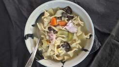 Photo of turkey noodle soup