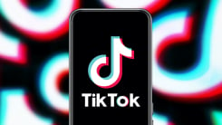 tiktok logo on smartphone