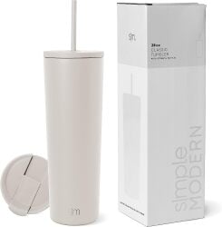 Simple Modern Insulated Tumbler with Lid and Straw