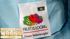 Fruit of the Loom label