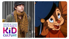 Timothée Chalamet and Fieval from "An American Tail"